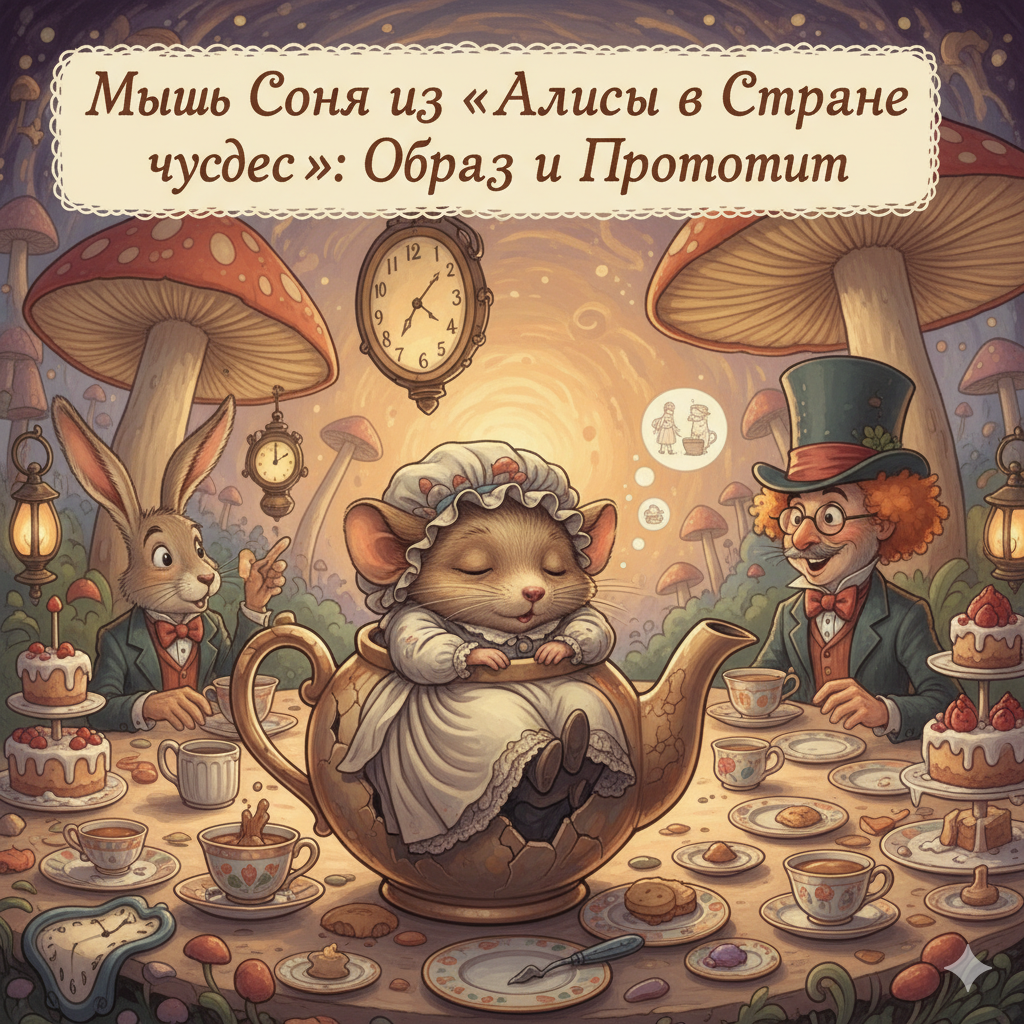 Кто такая мышь Соня из «Алисы в Стране чудес»? Образ и прототип generated image november 14, 2025 9 46pm