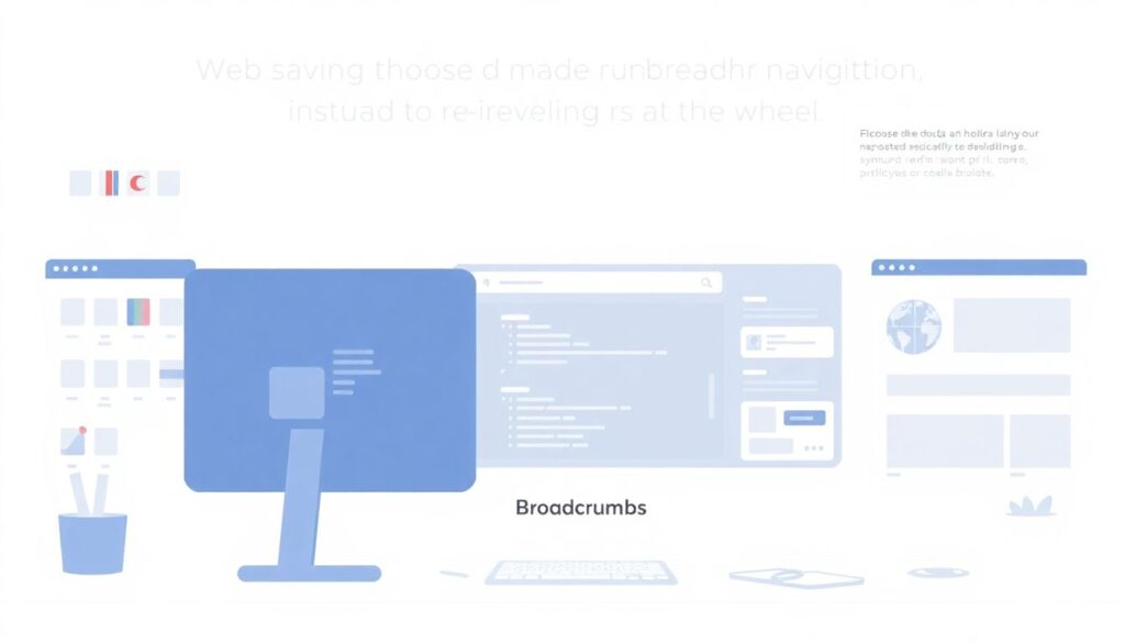 Хлебные крошки в Seo: как навигация влияет на юзабилити сайта Хлебные крошки: как они влияют на SEO и юзабилити. - иллюстрация