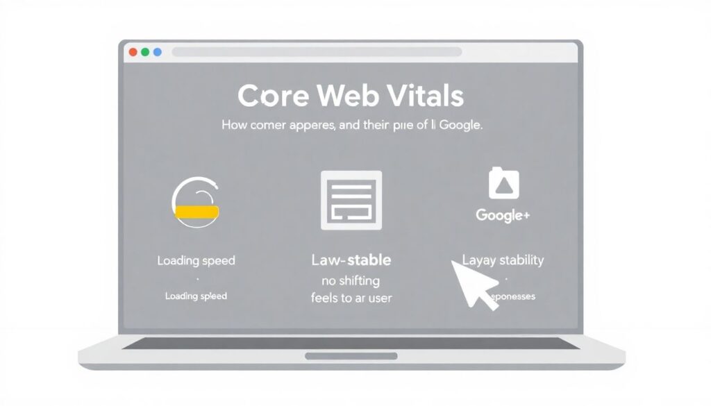 Core web vitals: что это и как оптимизировать показатели для Seo сайта Что такое Core Web Vitals и как их оптимизировать для SEO? - иллюстрация