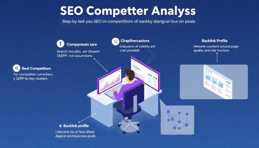 Анализ конкурентов в SEO: какие метрики отслеживать и какие инструменты использовать. - иллюстрация