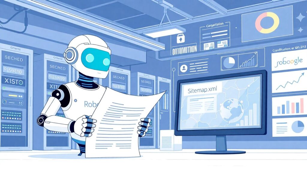 Robots.txt и sitemap.xml: как правильно настроить файлы для поисковых роботов. - иллюстрация