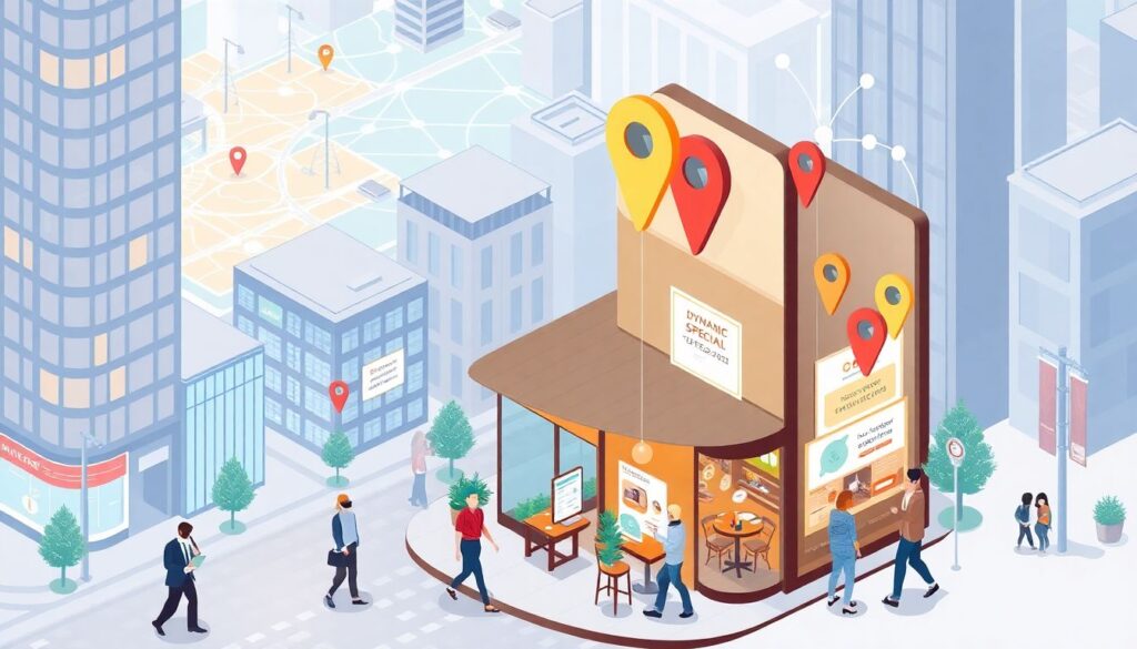 Кейс: как локальный бизнес может использовать геотаргетинг для привлечения клиентов. - иллюстрация