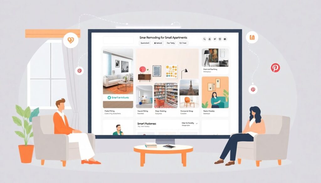 Как использовать Pinterest для продвижения бизнеса. - иллюстрация