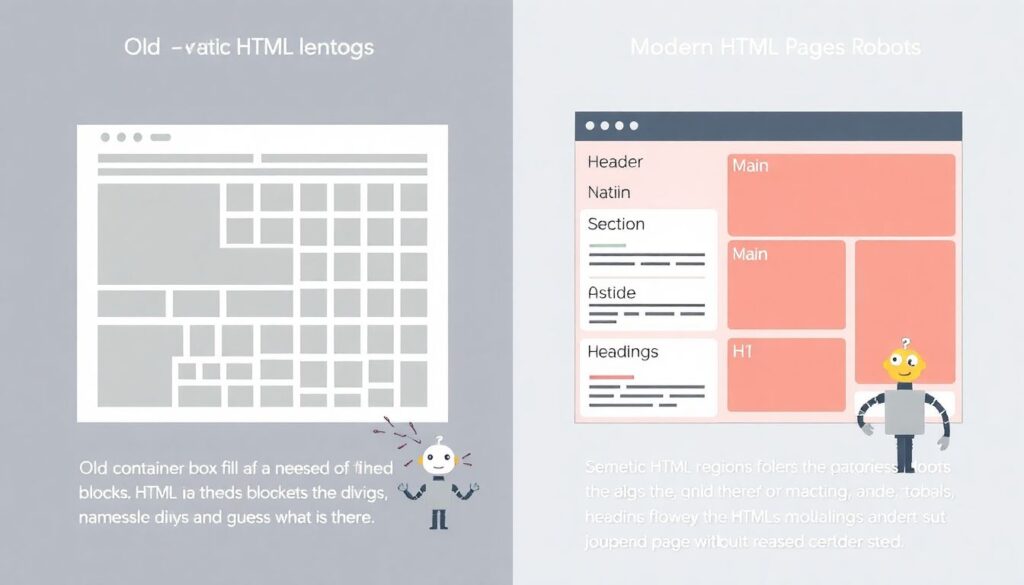 Что такое семантическая верстка и как она влияет на SEO. - иллюстрация