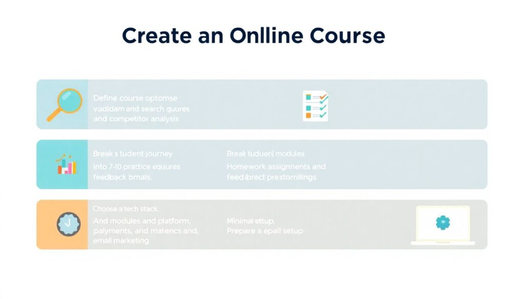 Как создать и продвигать онлайн-курс. - иллюстрация