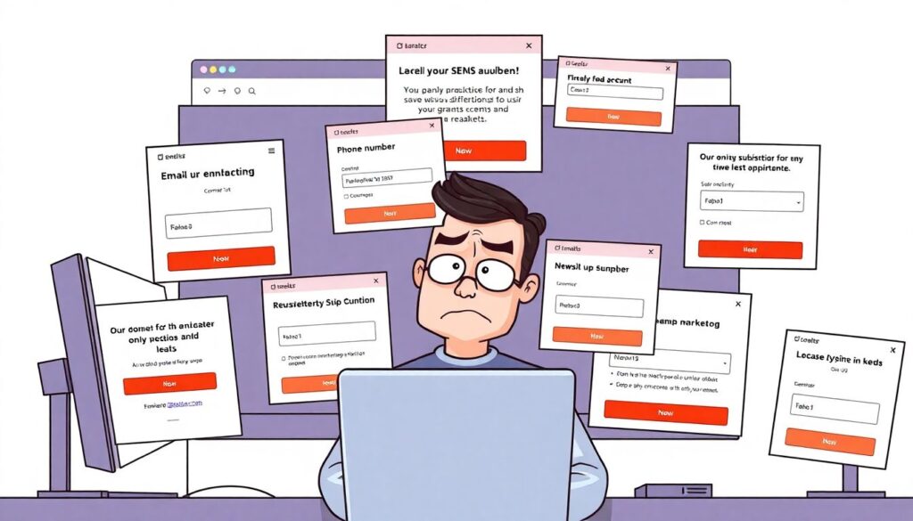 Поп-апы на сайте: как использовать их эффективно, а не для раздражения пользователей. - иллюстрация