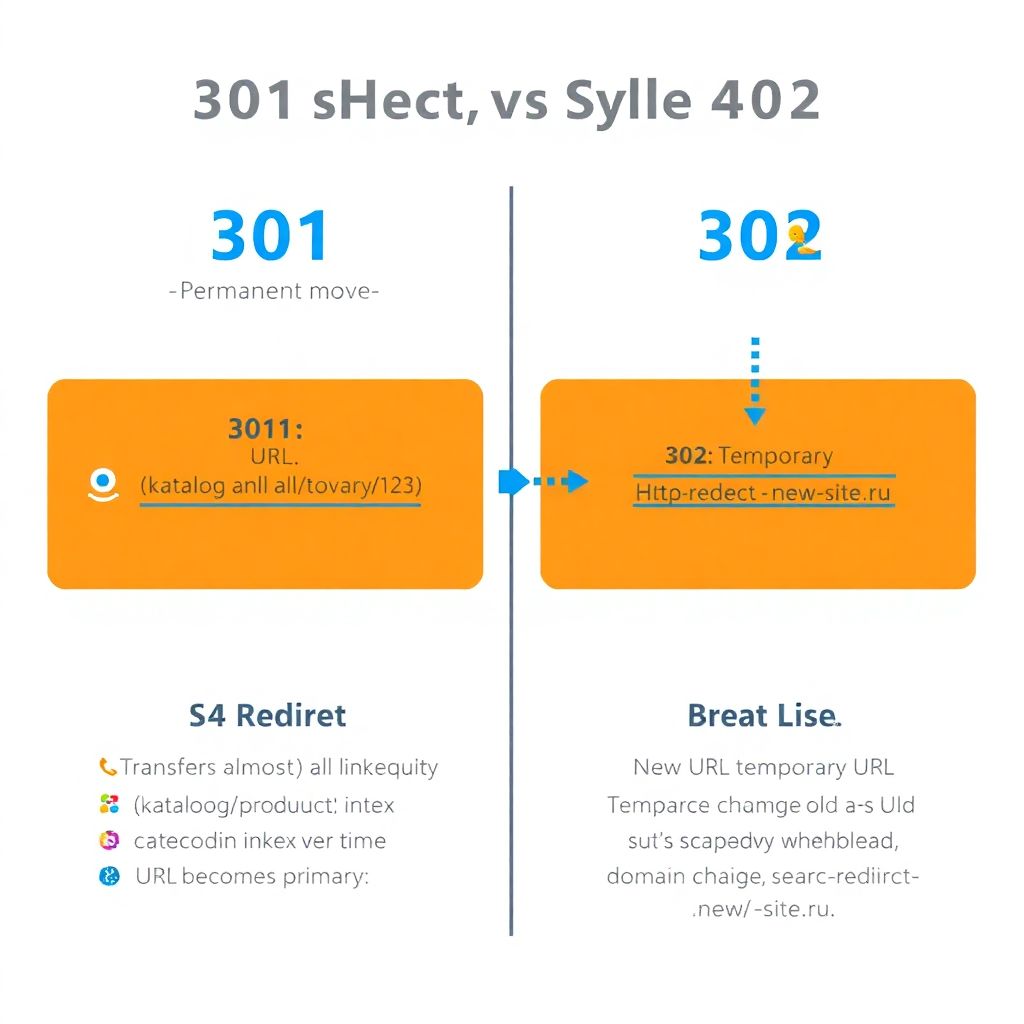 Что такое 301 и 302 редиректы и в чем их разница.