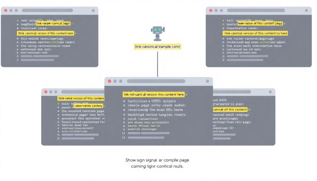 Что такое канонические URL и как они помогают бороться с дублями контента. - иллюстрация