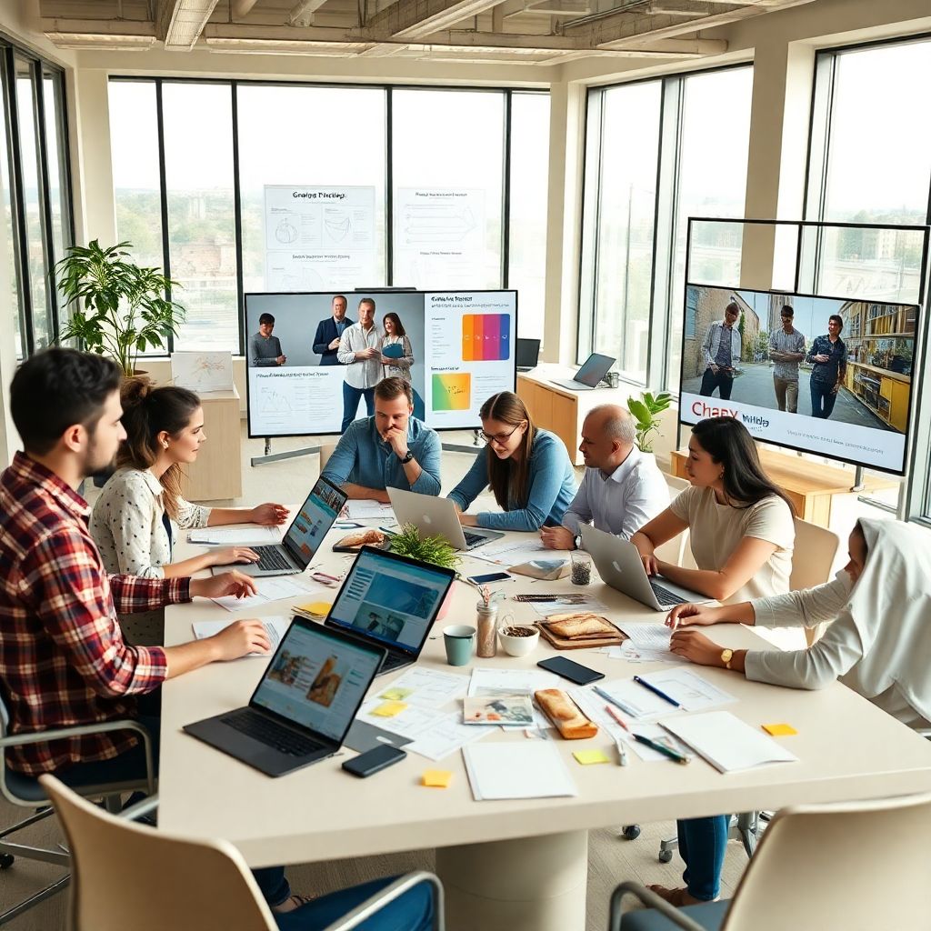 Разработка креативной концепции для рекламной кампании.