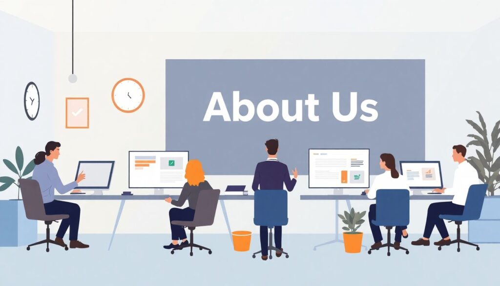 Как создать эффективную страницу О нас. - иллюстрация