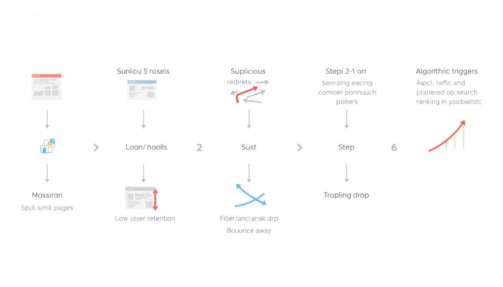 Что такое дорвей-трафик и почему такой трафик опасен для сайта Что такое дорвей-трафик и почему это опасно. - иллюстрация