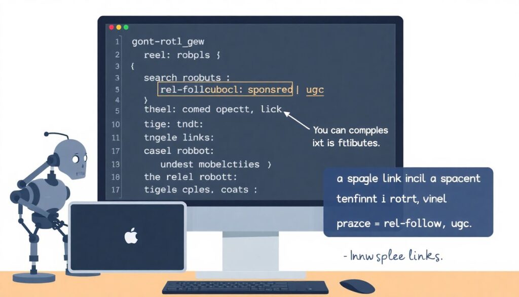 Что такое nofollow, sponsored и ugc атрибуты ссылок. - иллюстрация