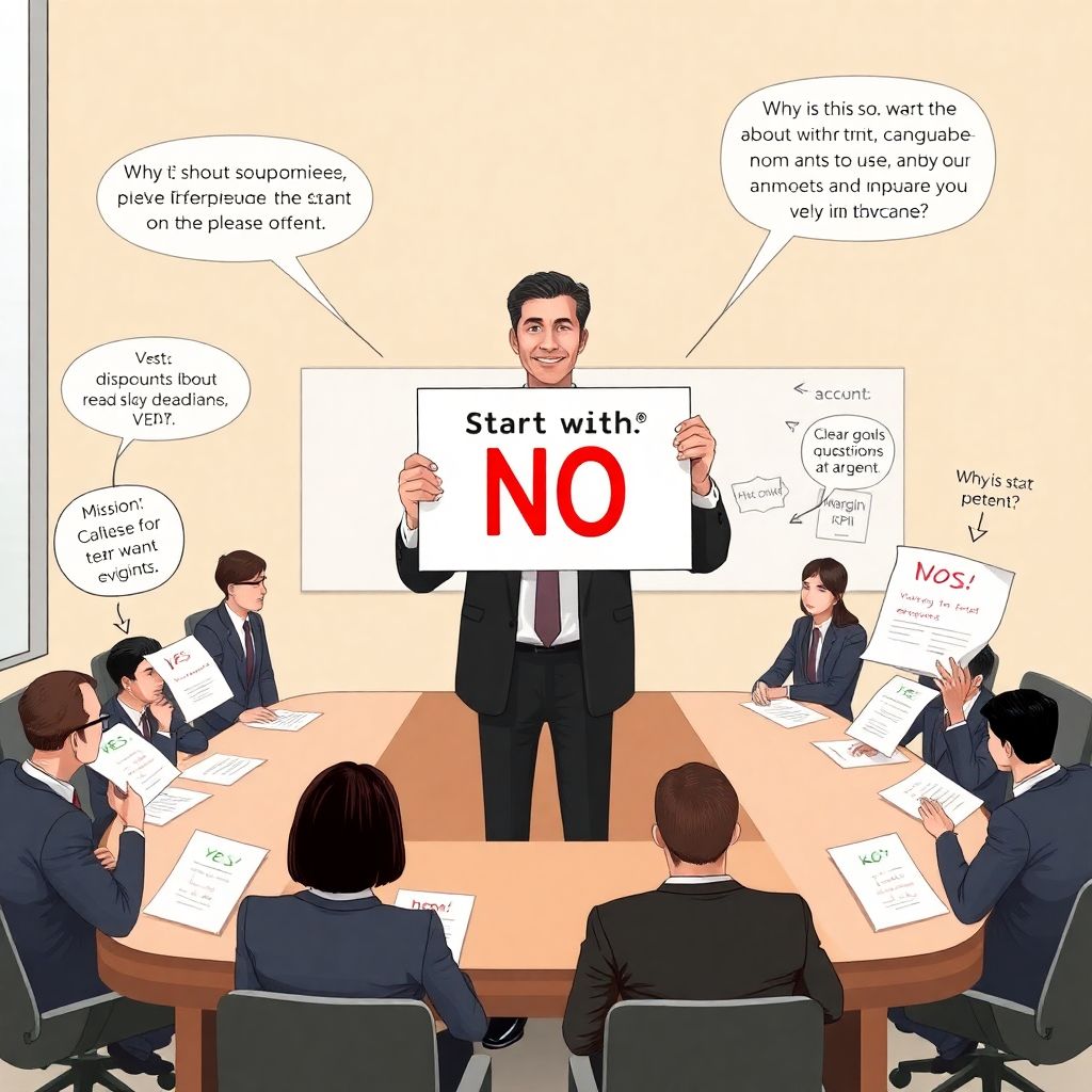 Сначала скажите «Нет» Джима Кэмпа: как вести жёсткие переговоры маркетологам